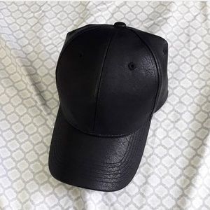 Faux Leather Cap